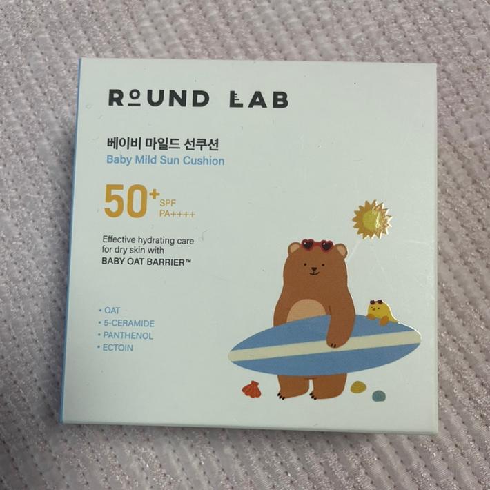 ROUND LAB Детский мягкий солнцезащитный кушон - 16 г (SPF50 + PA ++++)/ Увлажняющий, Корейская косметика, Kbeauty