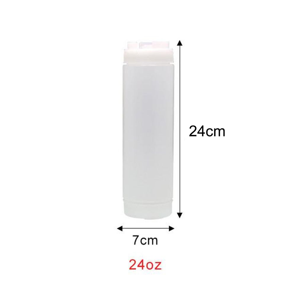 Double Head Sauce Bottles Big Capacity Plastic Squeeze Bottles Portbale 16oz 20oz 24oz Tomato Catchup Dispenser Picnic Cooker