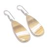 Natural Calcite Agate Gemstone 925 Sterling Silver Jewelry Earring 2.13" U8r12