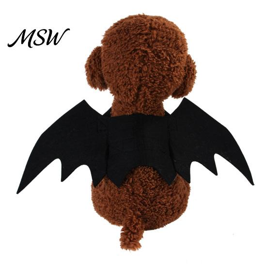 Easy Put On Pet Costume Cat Bat Wings, Halloween Costume, Puppy Cosplay Outfit, Wings Cute for Cats Dogs Party Dress Up Accessory Breathable