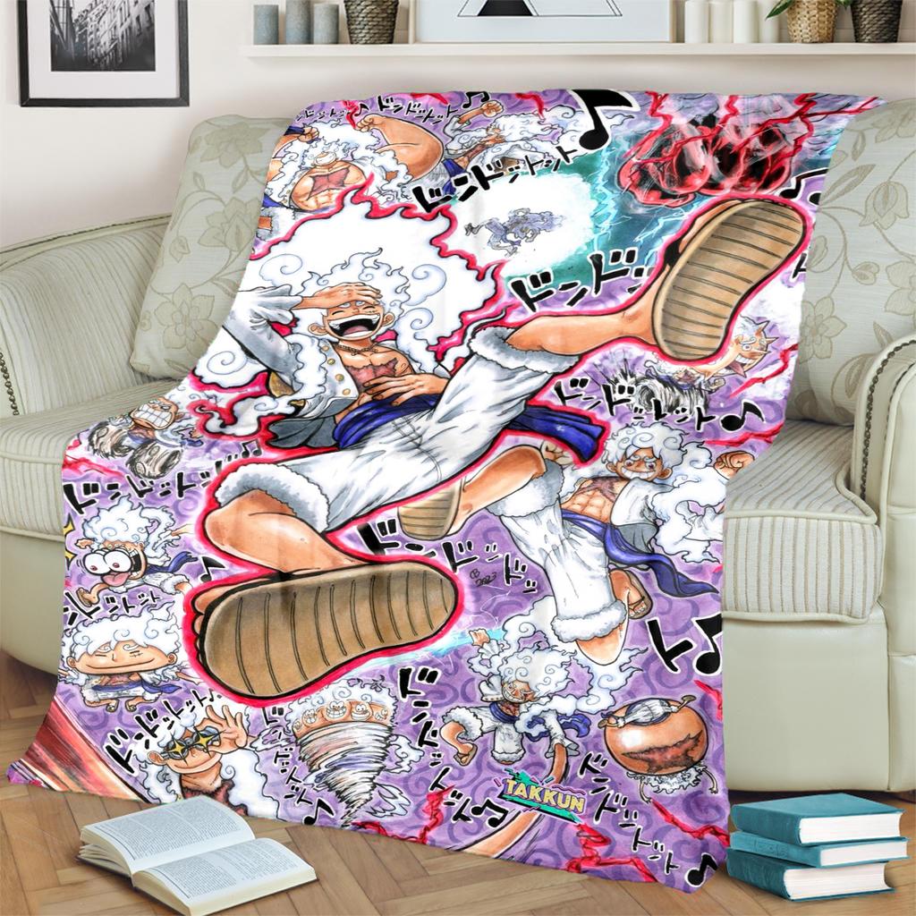 Warm "ONE PIECE" Pattern Blanket Flannel for Sofa, Bed, Bedroom, Chair, Picnic, Travel and Outdoor
