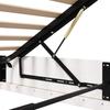 Ottoman Bed Frame White 160 x 200 cm Solid Pine Wood