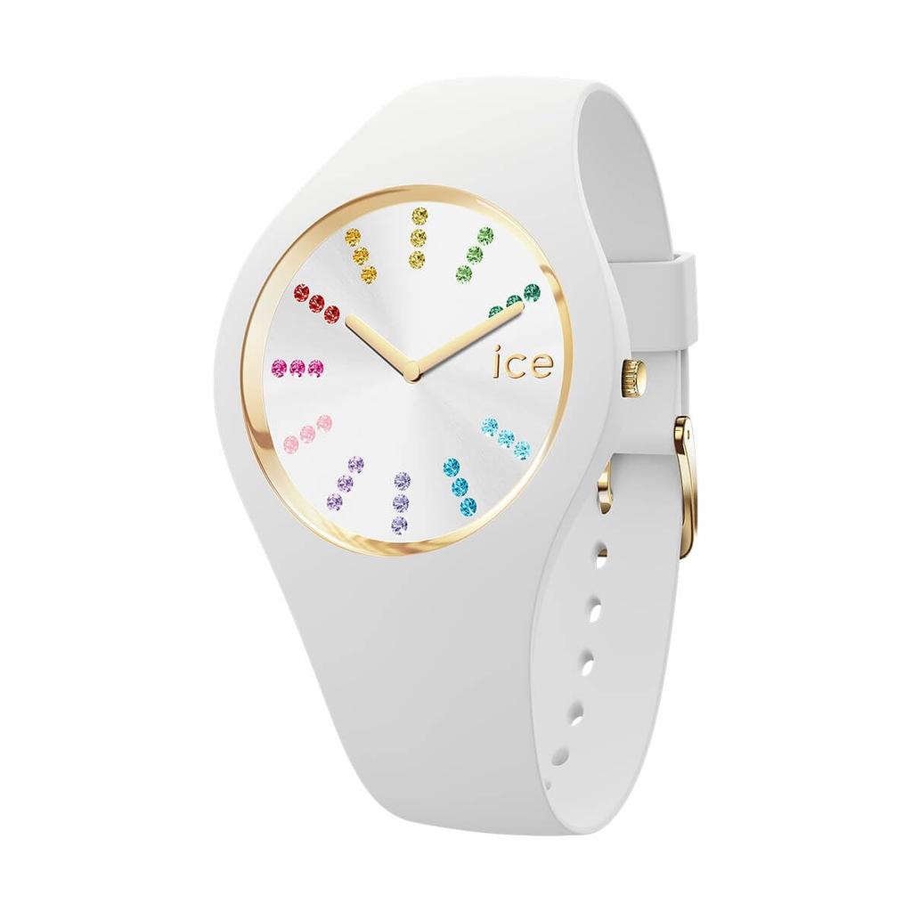 Authorized Distributor Ice Watch Watch 021342 ICE Cosmos Rainbow White Small 2H [Ice-watch] Women's