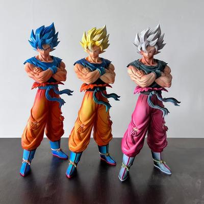YJ Statue Dragon Ball Z Ssj2 Goku Figure Ssj1 Son Goku Super Saiyan PVC Action Figures Collection Model Toys Gifts