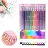 Glitter Gel Pen Set, For Coloring Books, Artist Colored Gel Markers Colorful Pens Neon Gel Pens For Kids Adult Coloring Books And Drawing 22ml