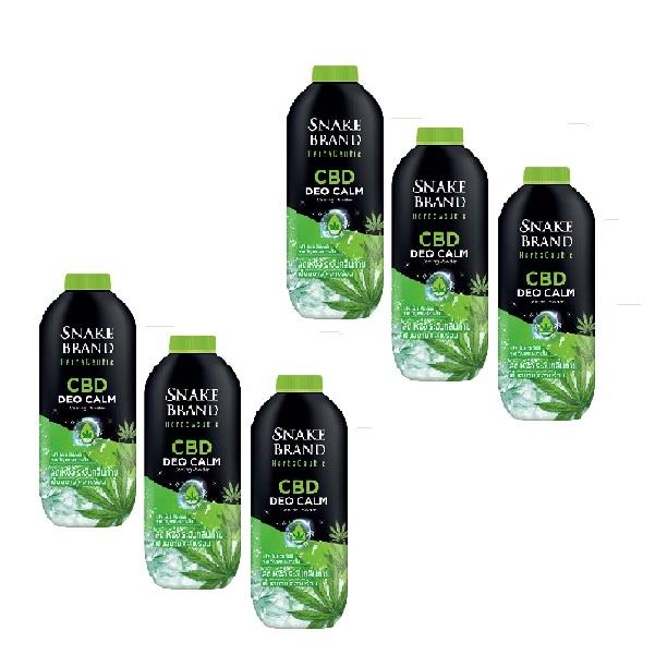 Snake Brand Herbaceutic Cooling Powder 250g 3 Scents: Deo Calm, Rose Water, Snow Lotus