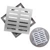 Sleek Stainless Steel Square Drain Grate for Enhancing Outdoor Aesthetics