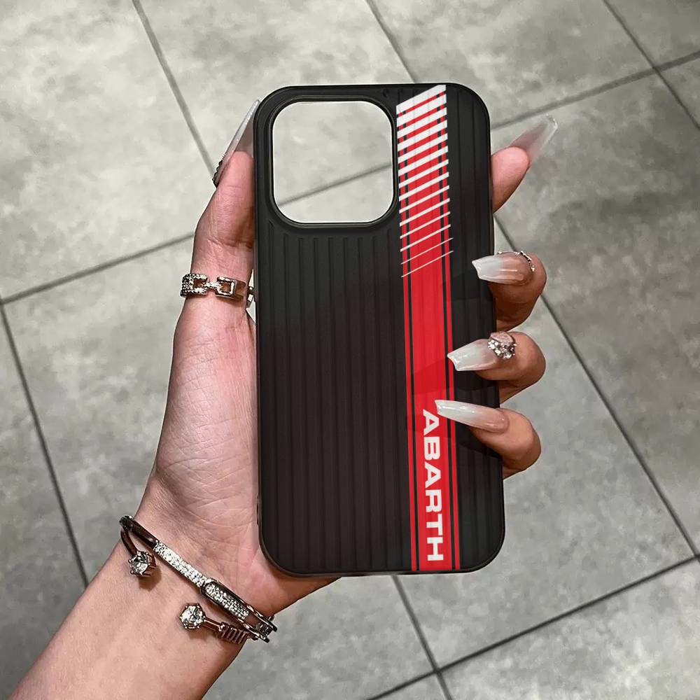 A-AbarthS-S ЛОГОТИП Мягкий Гофрированный Прозрачный Чехол Для Телефона Для IPhone 17 15 16 11 12 13 14 Pro Max Plus Pro