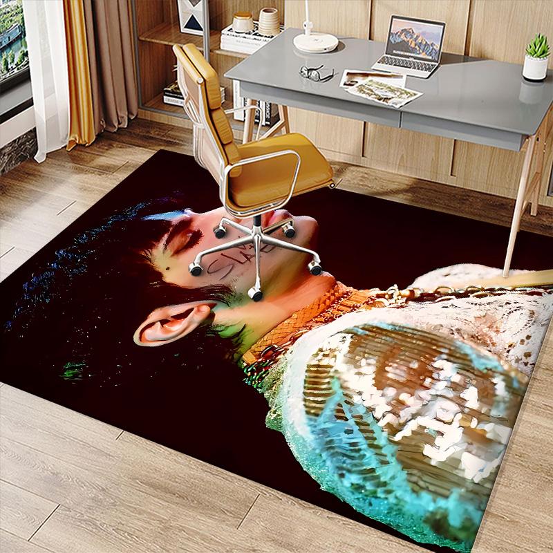 Purple Rain4 Printed Absorbent Washable Carpet, Non-Slip Bathroom Mats, Kitchen Rugs, Yoga Mat,Living Room Entrance, Camping Picnic Rugs