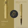 Перьевая ручка LAMY Harry Potter Hufflepuff Special Edition с гравировкой дома, размер EF, стальное перо, легкий алюминиевый корпус, в комплекте LAMY T 10 синего цвета