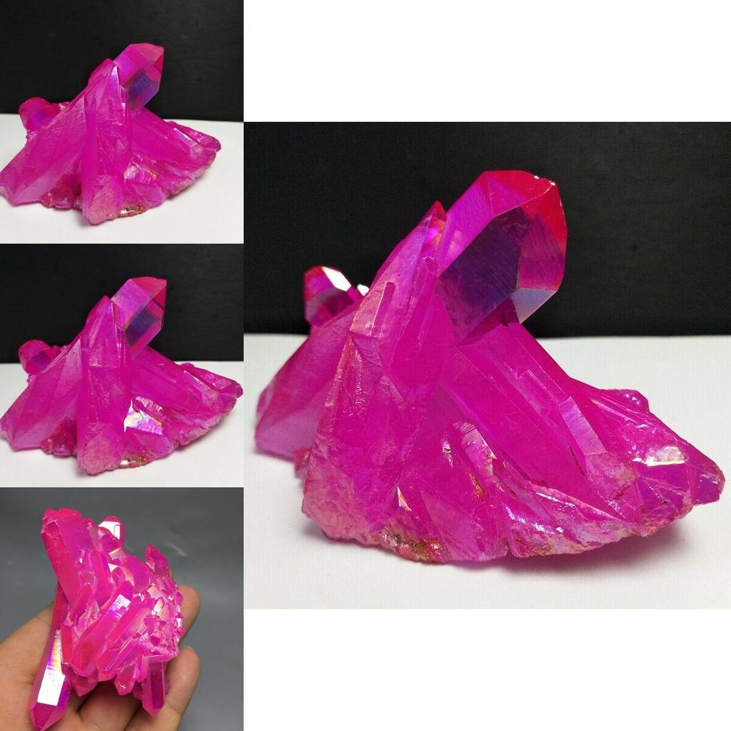 Изысканный Титановый Натуральный Друзовый Кварцевый Кластер Кристалл Красный Геода Драгоценный Камень Образец Декор Для Элегантных Домашних Акцентов