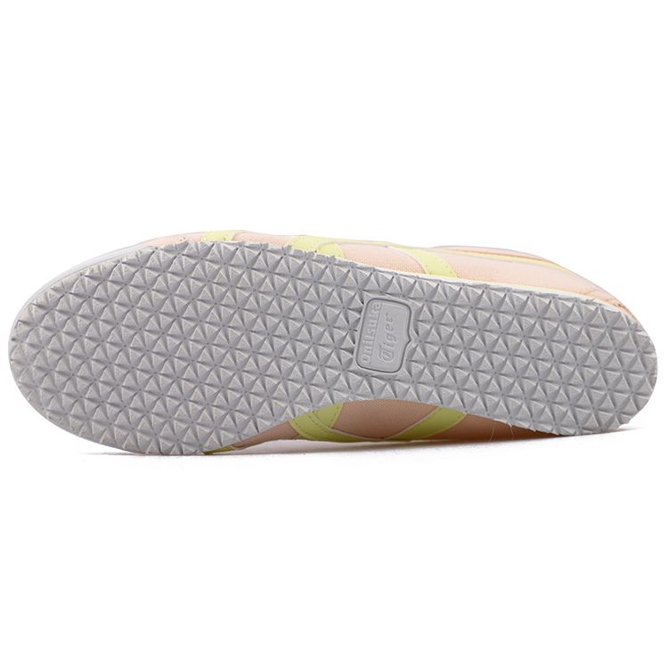 ONITSUKA TIGER Mexico 66 Slip-On Ткань Синтетическая кожа Удобные Легкие Низкие Повседневные кроссовки Женские кроссовки Розовый 1182A087-701