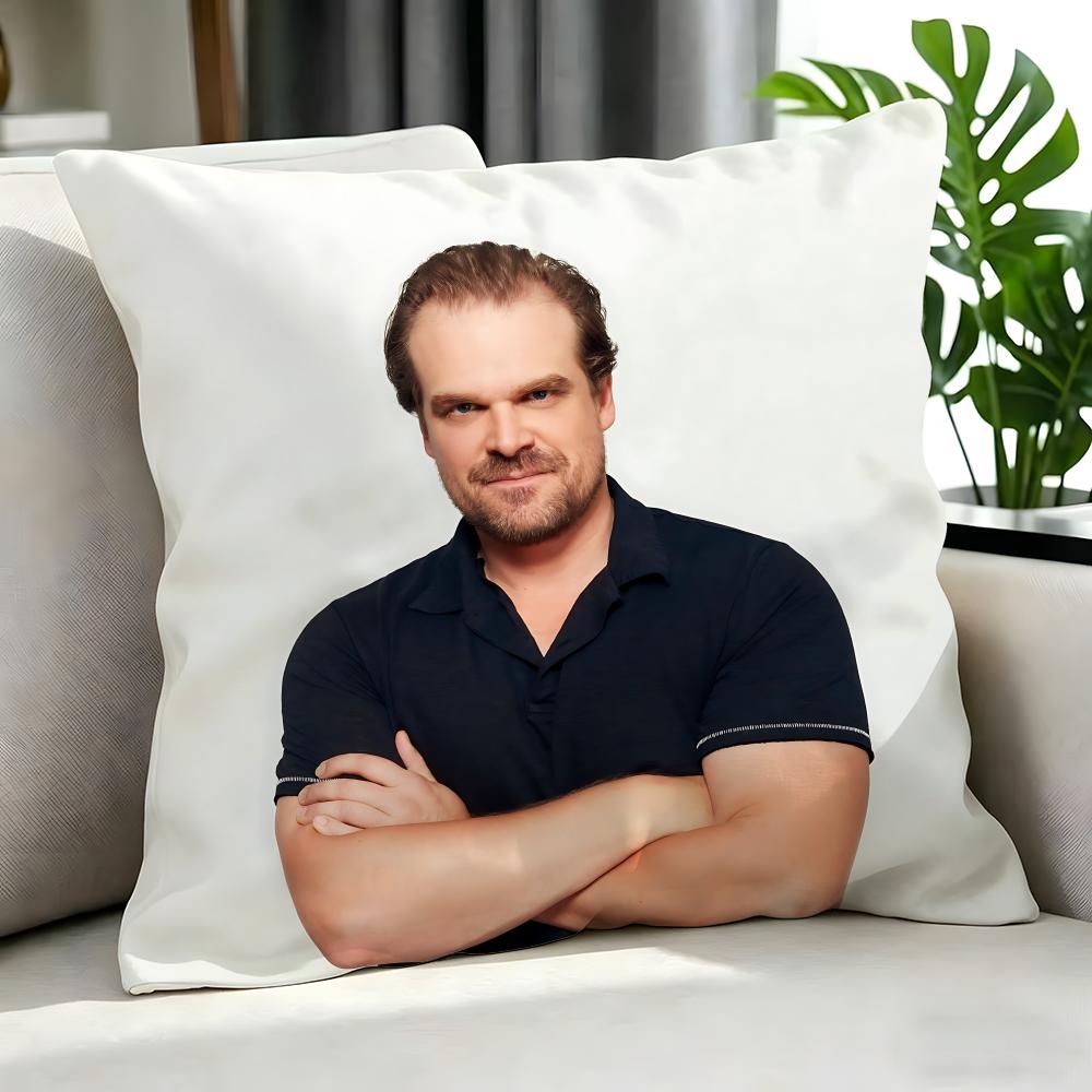 Actor David Harbour Cushion Cover Cushion Cover Set 4Pcs 50X50 45X45 40X40 Pillowcase Decorative Sofa Home Decor