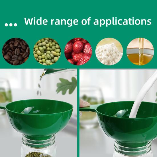 Воронка с широким горлом для кухни, лаборатории, кемпинга, пищевая пластиковая воронка для легкого наливания, меньше проливов и беспорядка, универсальные принадлежности для консервирования