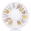 May Brown Nail Parts 06 Line Crystal Nail Stones 12 Types, Mixed Colors, 1 Piece
