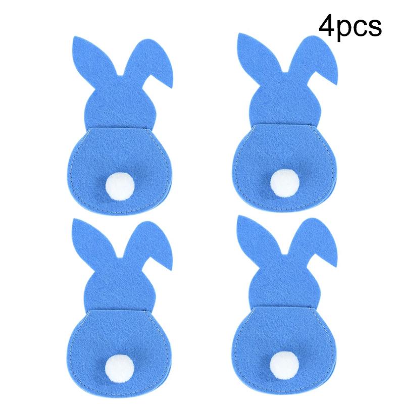 4pcs Easter Day Cartoon Rabbit Home Party Decorations Tableware Accessories Festival Supplies
