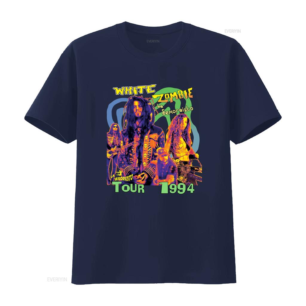 White Zombie La Sexorcisto 1994 Tour Band T Shirt All Size Vintage Washed Designer Clothes Comfortable Homme Casual Stylish