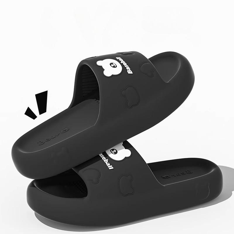 Модные тапочки для пары 2025 Лето Улица Женские Милые Мультяшные Сандалии на Платформе Легкие Удобные Домашние Нескользящие Мужские Домашние Тапочки