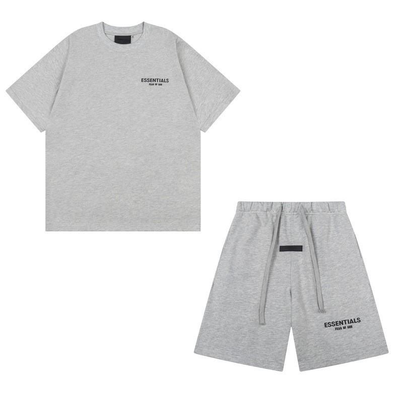 FEAR OF GOD ESSENTIALS Худи с флокированным логотипом Мужское Женское Свободная Флисовая Толстовка Повседневная Уличная Одежда