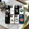 A-Aphex T-Twins-S Логотип A-Art Чехол для телефона iPhone17,16,15,14,13,12,11 Plus,Pro Max Черный Конфетный серебристый чехол для телефона