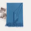 Cashmere feel solid color women's imitation cashmere scarf 1116 winter atmosphere Korean versatile medium and long shawl scarf