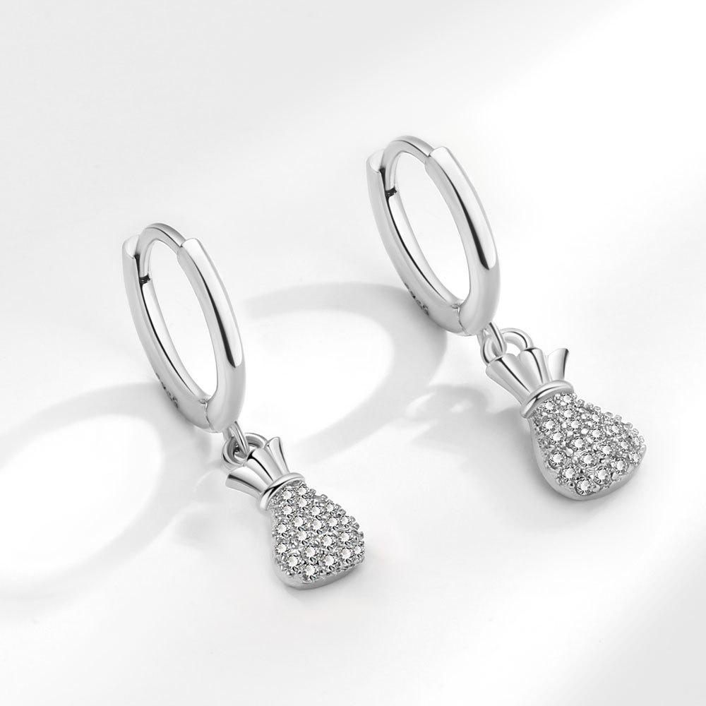 925 Sterling Silver Heart Hoop Earrings Stud Earrings Silver Women Star Butterfly Earrings for Women Jewelry Gift E357
