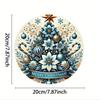 Vintage Retro Christmas Floral Poinsettia Collection Round Metal Tin Signs HighDefinition Metal Tin Sign  Featuring Luxurious