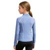 Comfortable Zip-Up Riding Shirt for Girls: Breathable Sweatshirt with Thumb Holes, Collared Neck & Secure Zip Pockets