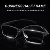 Business Half Frame Myopia Glasses Unisex Women Men Near Sight Eyeglasses Luxury Finished Optical Eyewear Diopter 0 To -6.0