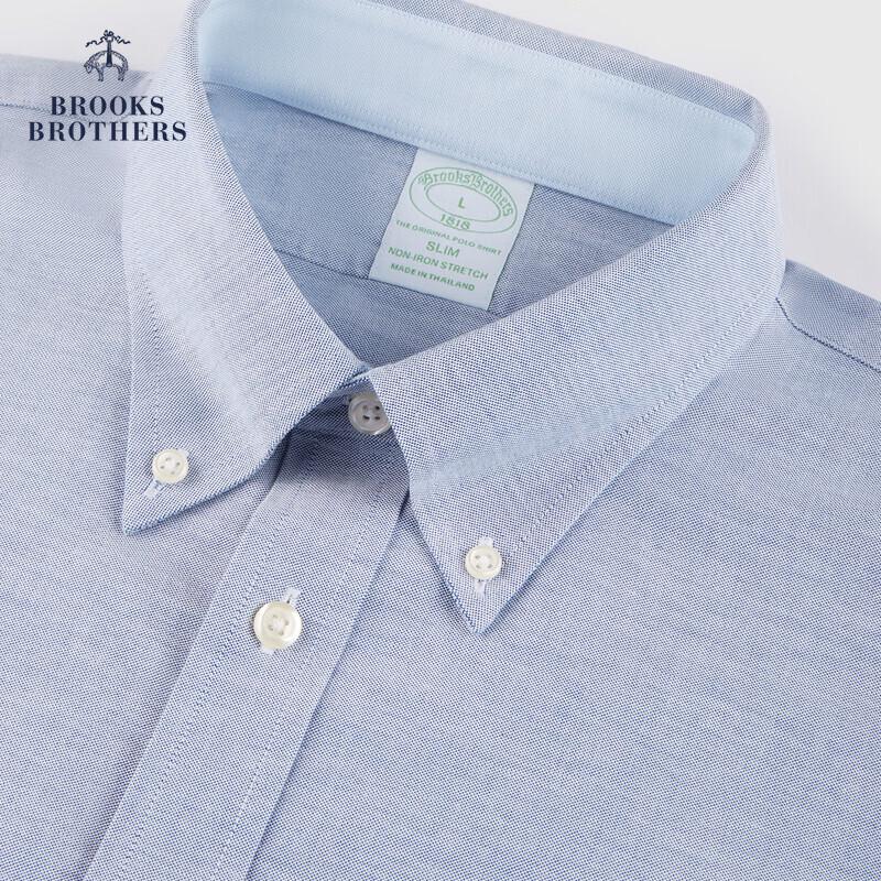 Мужская рубашка Brooks Brothers SS26 из оксфорда, простая в уходе