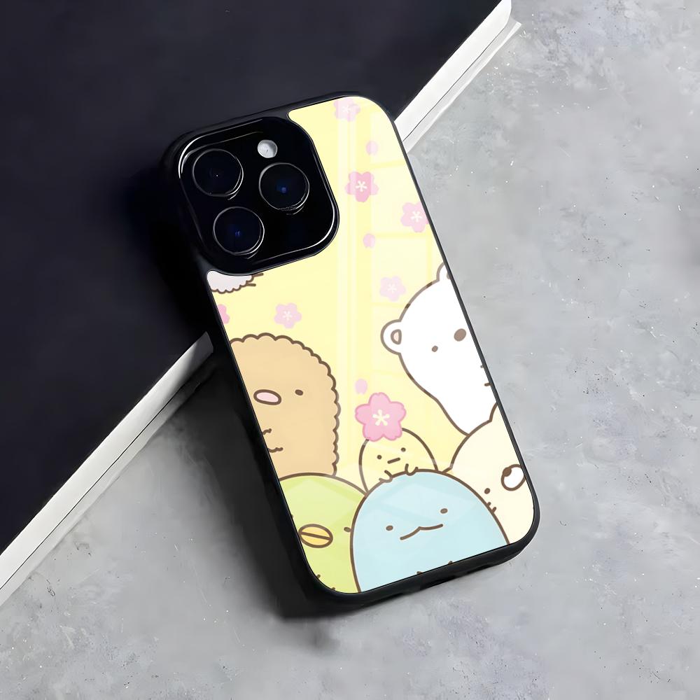 Чехол для телефона S-Sumikko G-Gurashi Для Iphone 17 Air 16 15 14 13 12 11 Pro Max Mini Fundas Оболочка PC+TPU Чехол