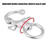 2Pcs Split Ring Pin Snap Shackle Round Brace Ring Useful Tool Round Ring Shackle  Camera Straps