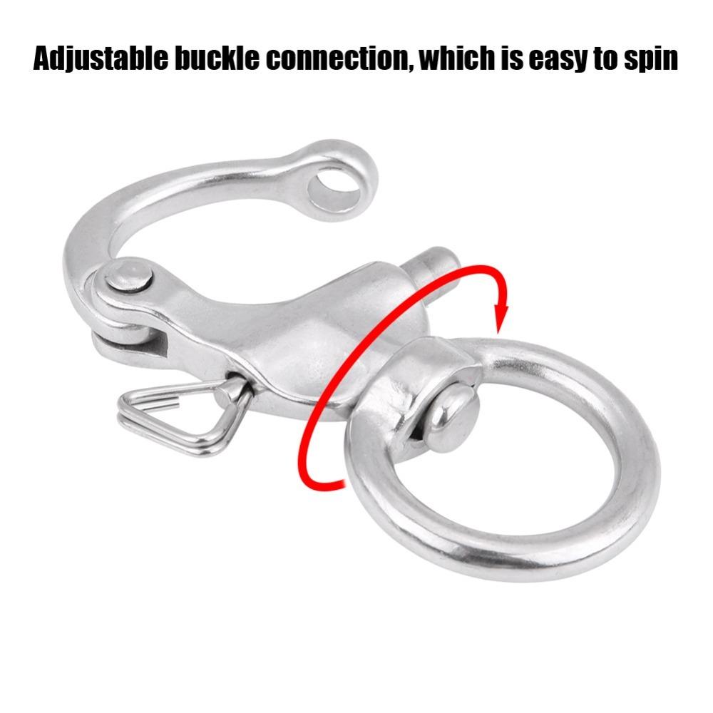 2Pcs Split Ring Pin Snap Shackle Round Brace Ring Useful Tool Round Ring Shackle Camera Straps