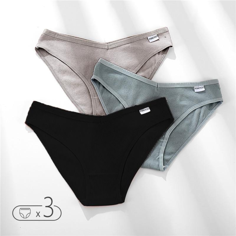 FINETOO M-4XL хлопковые трусики, женское нижнее белье с V-образной талией, трусы больших размеров, женские трусы с низкой посадкой, удобные трусики, нижнее белье