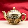 Китайский винтажный медный чайник для воды, чайник для кунг-фу, жаростойкий, сохраняющий здоровье, чайник для чая, чайная посуда