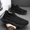 New Shoes for Men Breathable Knit Casual Sock Shoes Spring Summer Flat Leisure Shoes Slip-on Sneaker