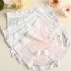 Small Fresh Ice Silk Large Size Panties Romantic Breathable Hole Splicing Lace Women’s Panties