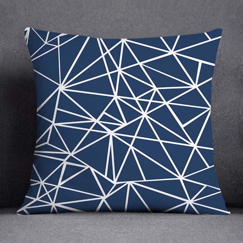Geometric Color Pillowcase Home Decoration Pillowcase Square Pillowcase Home Office Decoration Cushion Cover