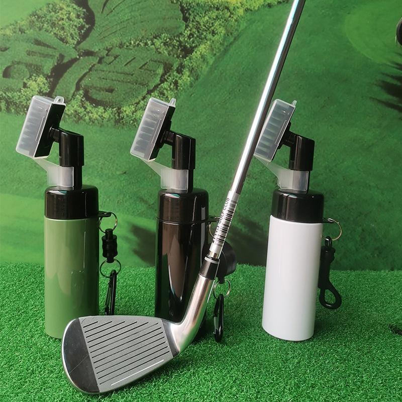 1Pc Golf Club Cleaner Groove Tube Golf Brush Golf Club Brush with Leakproof Reservoir Tube Squeeze Bottle for Easy Cleaning
