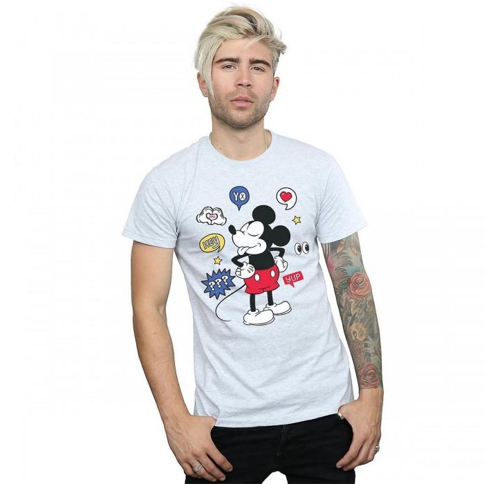 Disney Mens Mickey Mouse Tongue Cotton T-Shirt