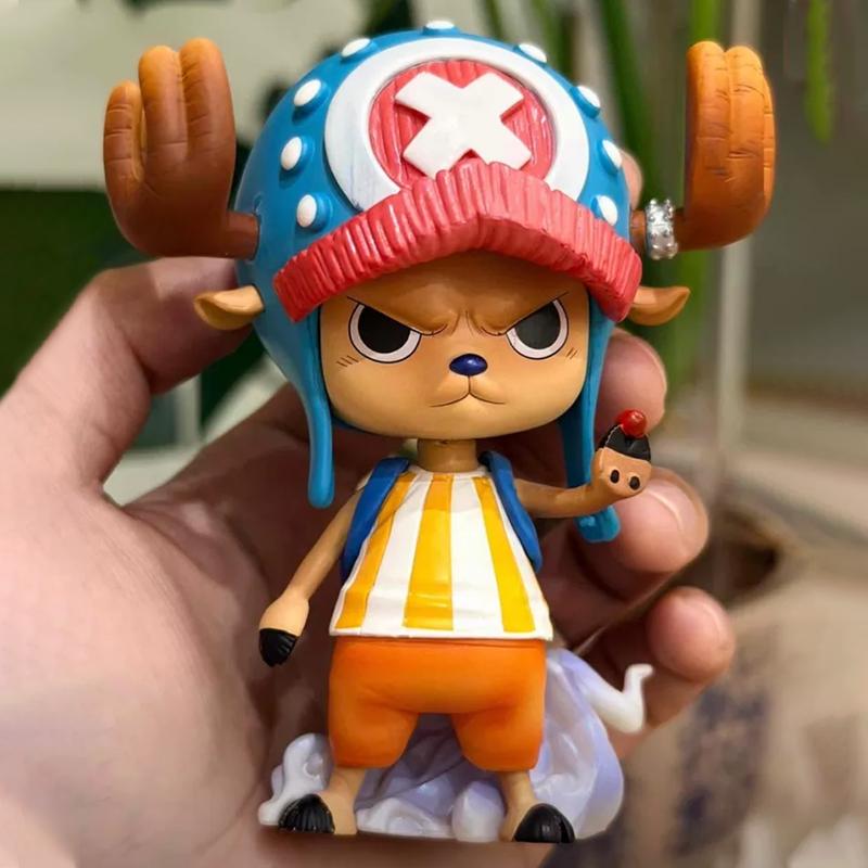 Новая Фигурка One Piece 10 см Тони Тони Чоппер Аниме Настольное Украшение для Автомобиля Аксессуар ГК Милый ПВХ Коллекционная Модель Подарок на День Рождения Коллекционная Игрушка