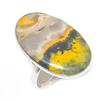 Bumble Bee Jasper Gemstone Handmade 925 Sterling Silver Ring Size 8.5 i3B34