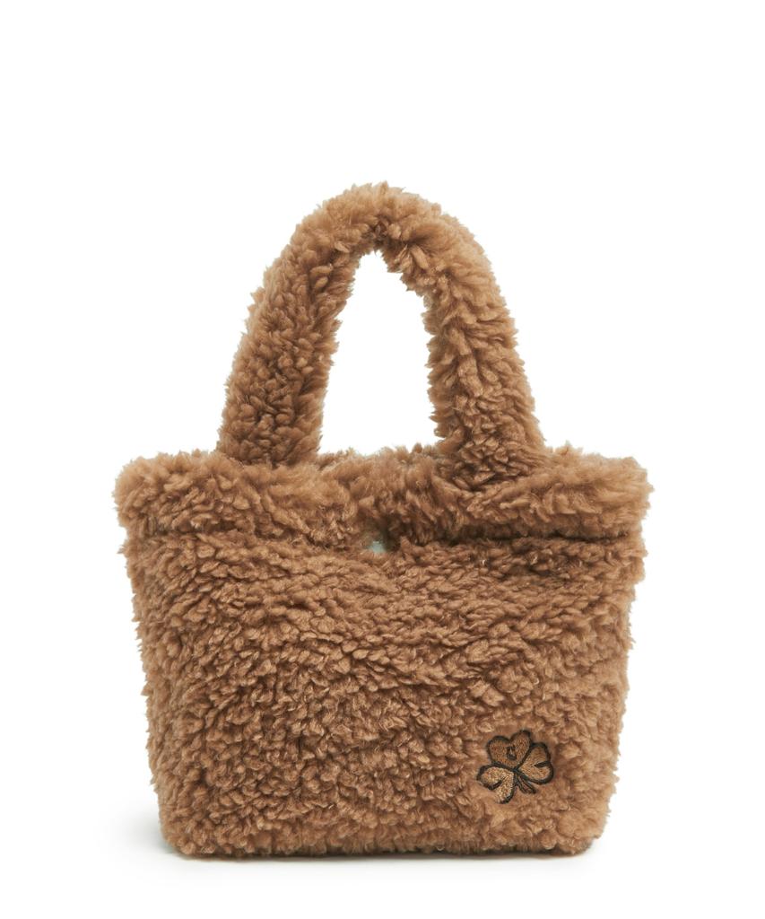 Mark Gonzales Women'S Club Boucle Mini Crossbody Bag - Camel