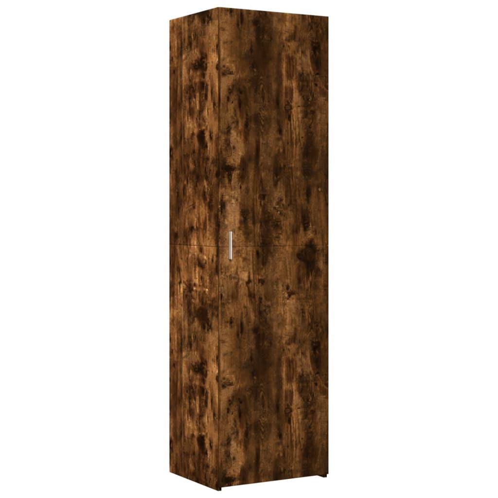 Vidaxl Wysoka Szafka, Przydymiony Dąb, 50X42,5X185 Cm