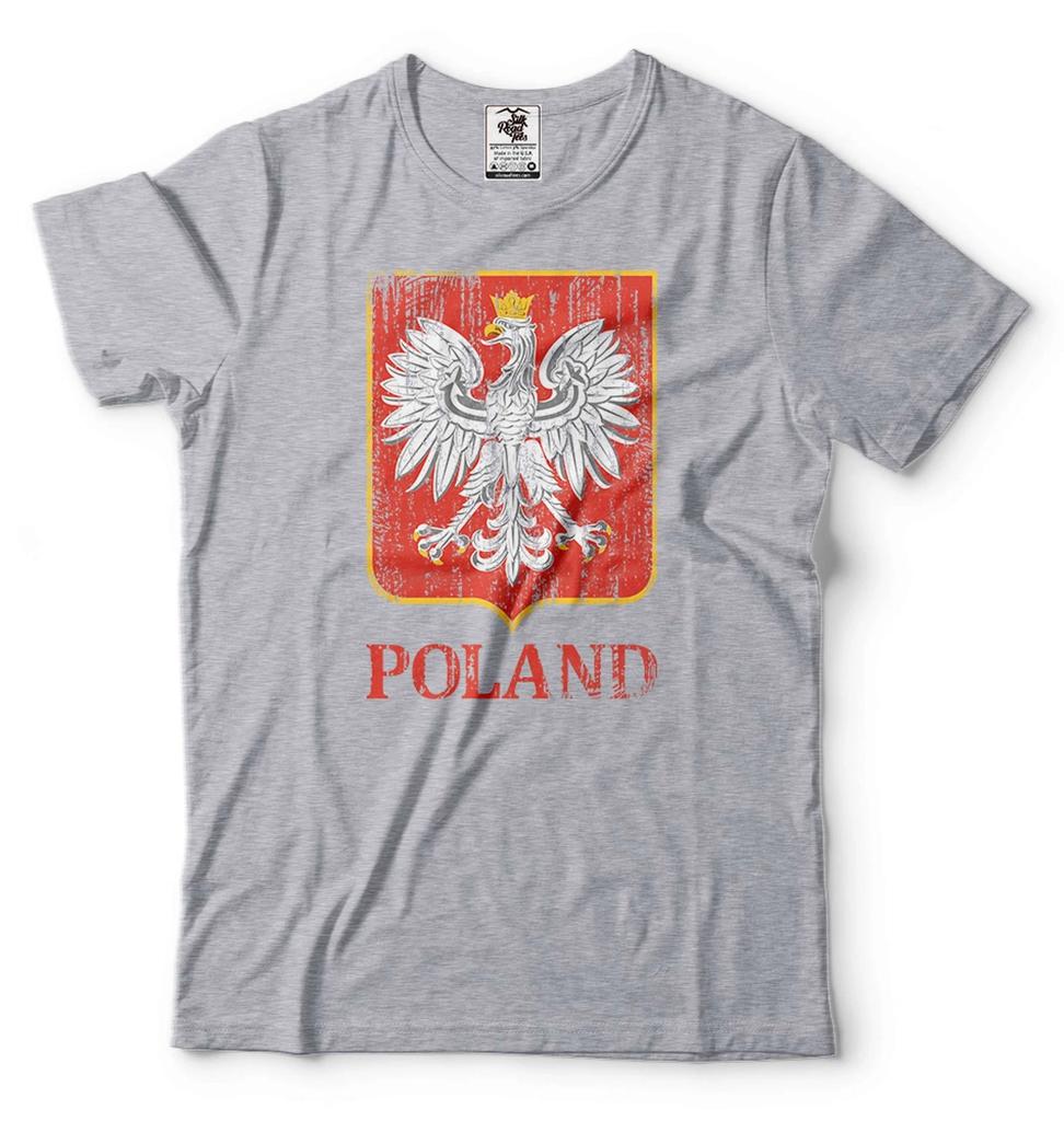 Мужская патриотическая футболка с флагом Польши Футболка Polska Футболка с гербом Польши