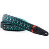 Straps 6cm ARMOUR TEAL RightOn! Guitar/Bass Strap, Wide, 100-150cm,