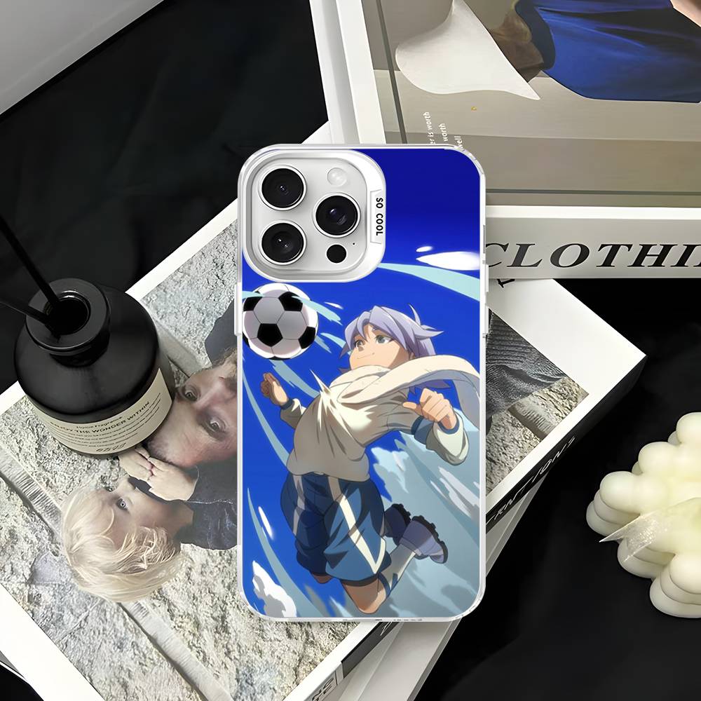 Axel Blaze Firestorm Inazuma Eleven Anime Phone Case For iPhone 17 16 15 14 11 12 13 Pro Max Pro Plus Colored Silver Cover