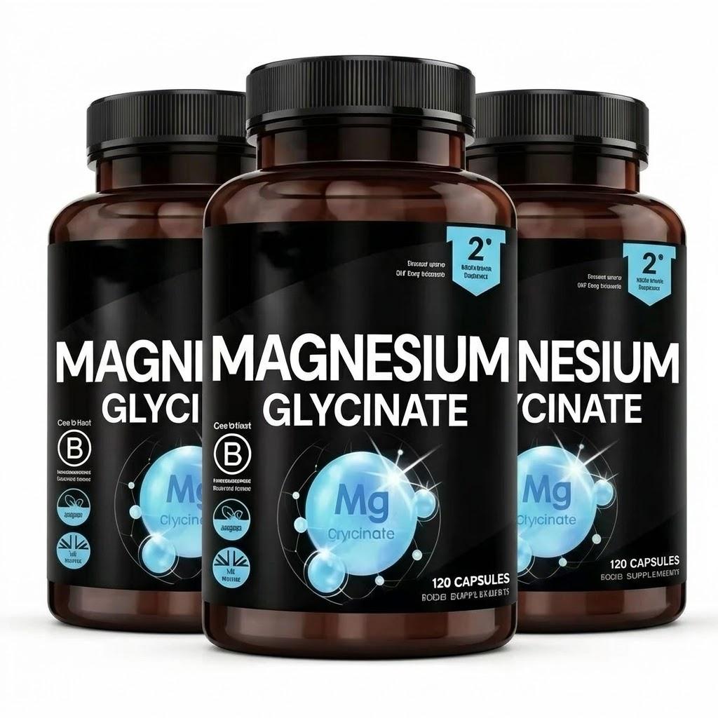 Pure Magnesium Bisglycinate 120 Vegan Capsules – High Potency Sleep & Muscle Support