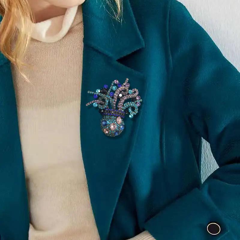 Брошь в индустриальном стиле «Осьминог» - Аксессуар для костюма и банкета в морской тематике