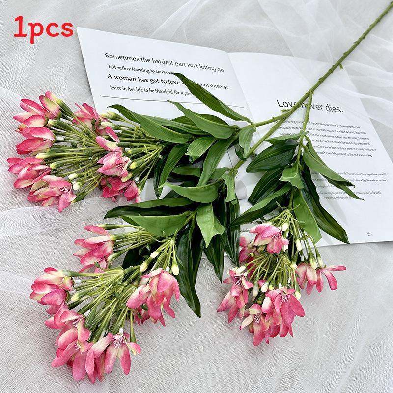 Bridal Ceremony Artificial Jasmine Flower Bouquet With Silk Craft For Home Decoration And Photography Props